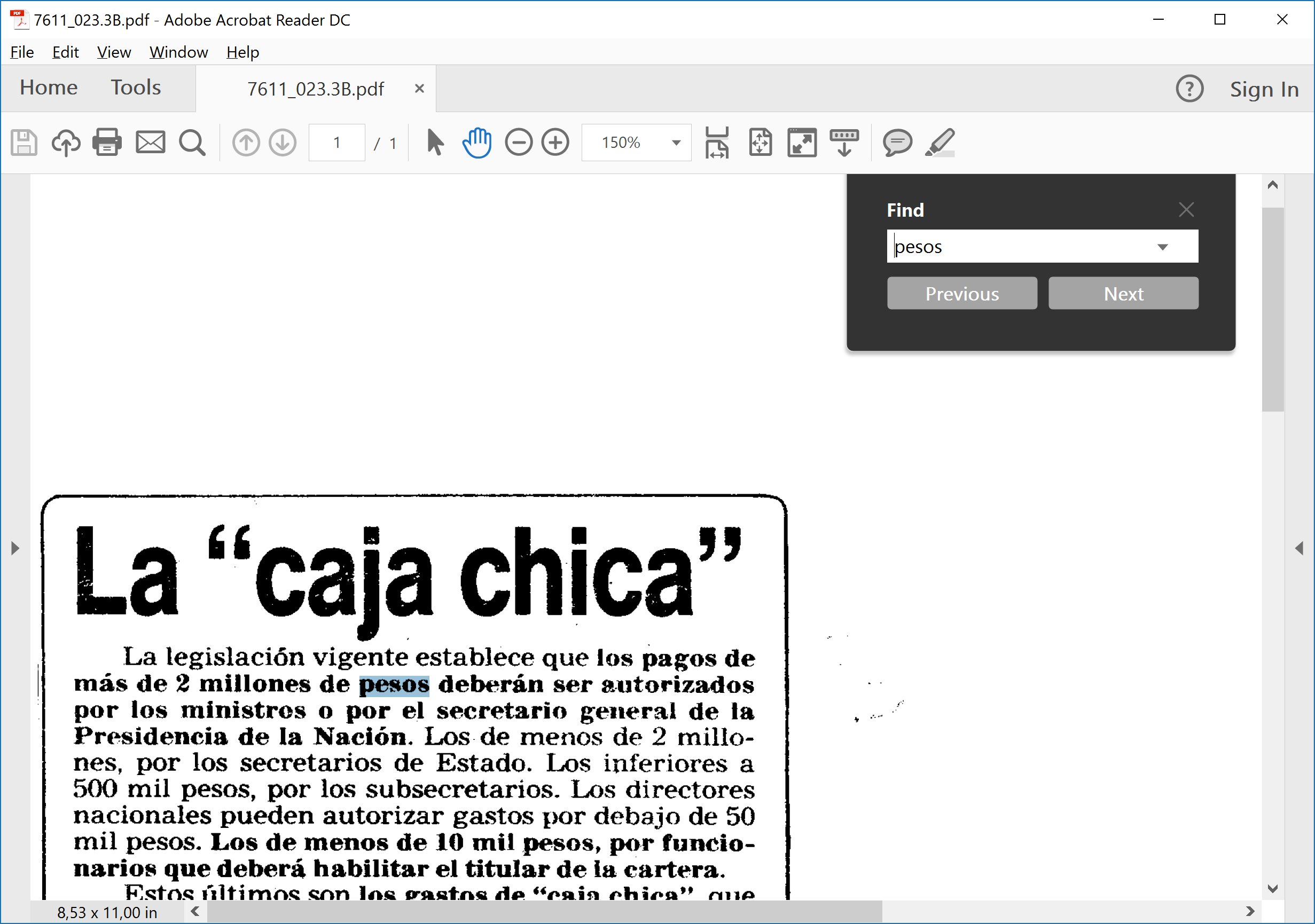 PDF OCR searchable PDF in Spanish