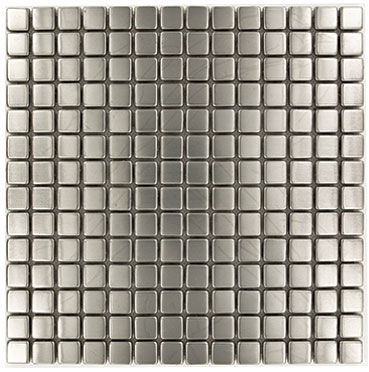 Small Square Pattern in Brushed Stainless Steel