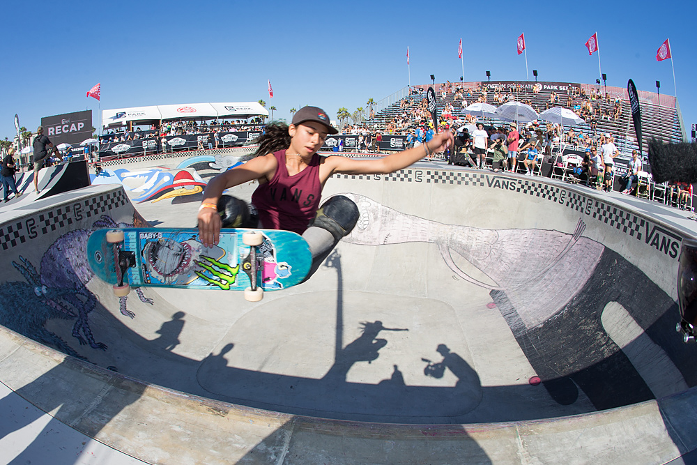 Lizzie Armanto takes 2nd place in women’s division at the Vans Pro Skate Pa...