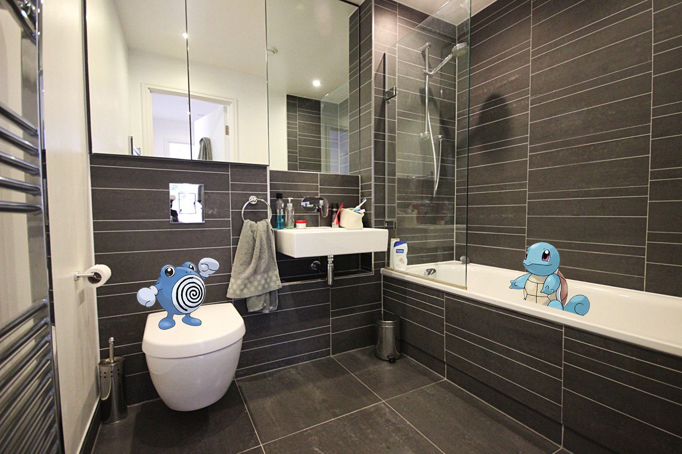 Squirtle was always a big fan of bath time