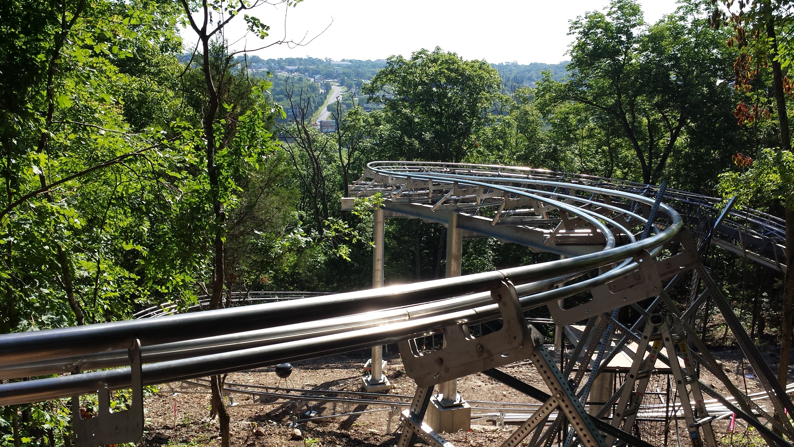 The Runaway Mountain Coaster Track Overlooking Branson