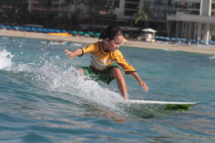Duke’s OceanFest is dedicated to promoting surfing among Hawaii’s keiki (children). #DukesOceanFest #Surfing