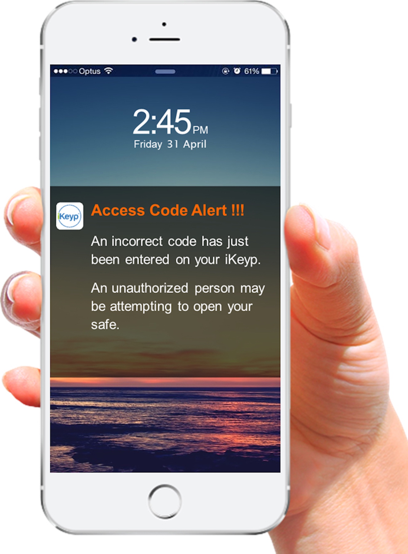 Unlike other safes on the market, the iKeyp connects easily to the Internet and provides real-time security alerts and medication adherence reminders via text, email or mobile app alerts.