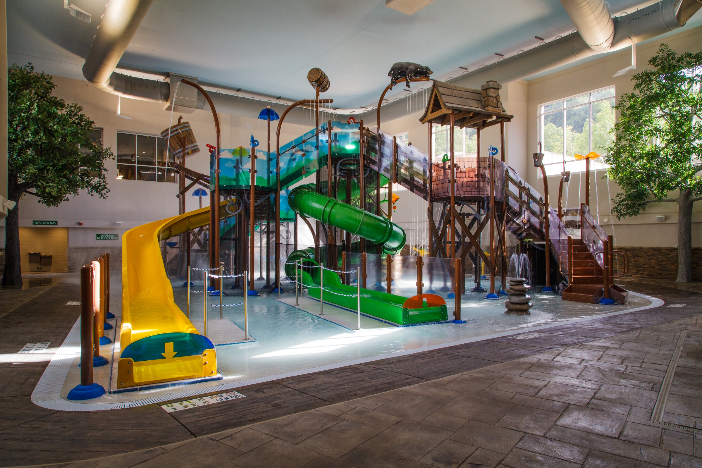 New pool area at Holiday Inn Express Gatlinburg Downtown