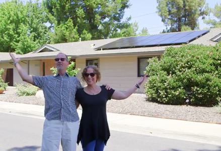Jeff and Sally Barnes enjoy their new solar power system from Pick My Solar