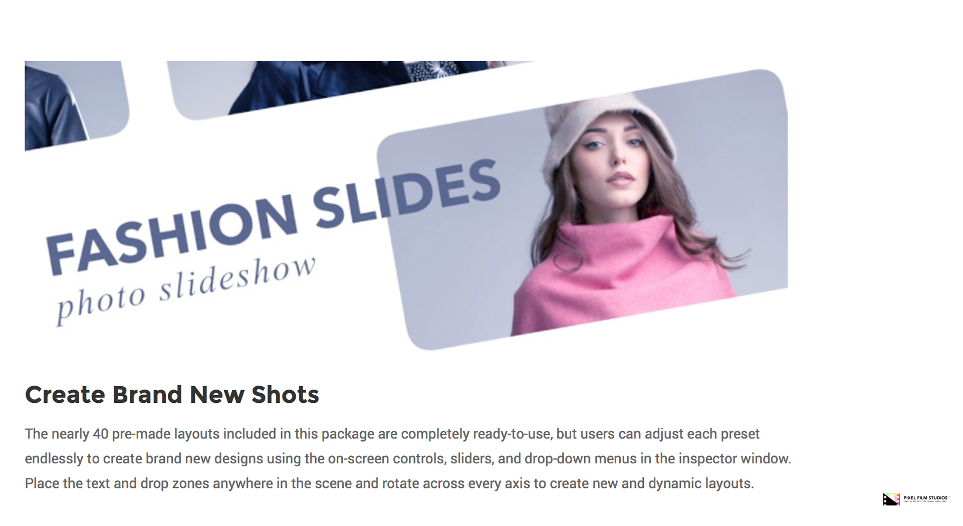 FCPX Plugin - Fashion Slides - Pixel Film Studios
