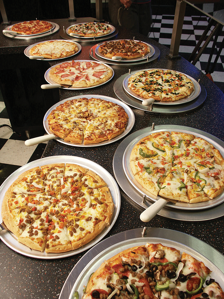 Over 100 different varieties of pizza, including gluten free and healthy options!
