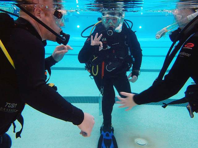 Scuba Training in pool