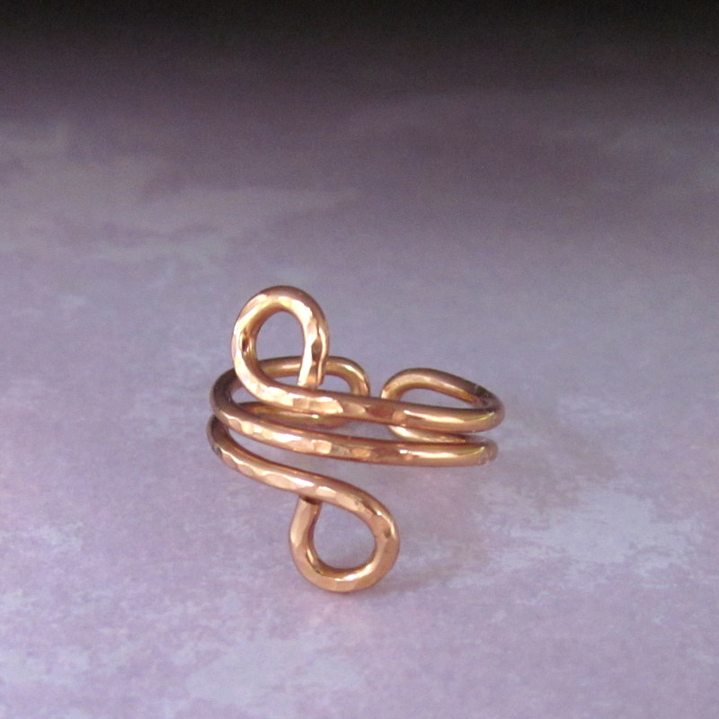 Signature Copper Wire Ring, handcrafted
