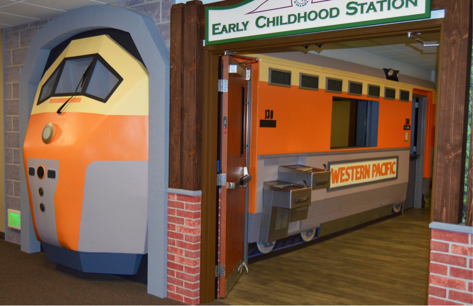 All Aboard Preschool Train Station Classrooms