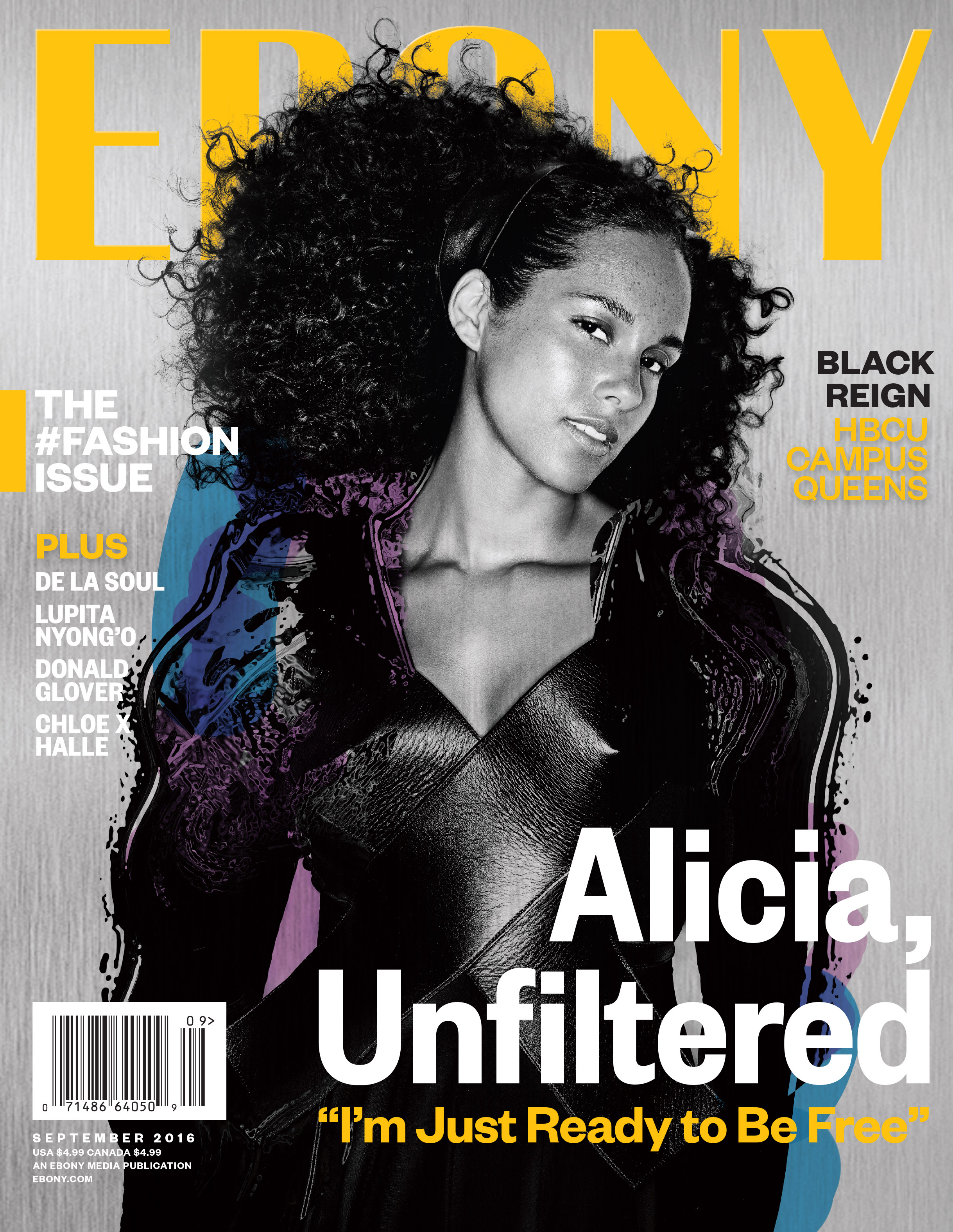 Alicia Key's graces the September 2016 cover of EBONY Magazine