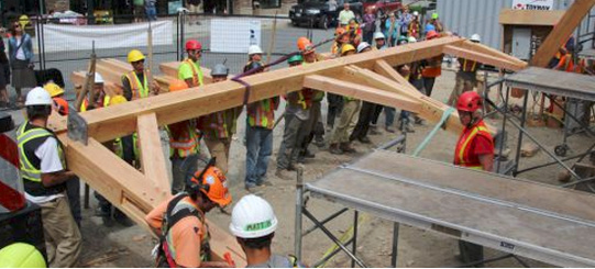 The TFG conference follows a 10-day Community Building Project to construct the new Champlain Canal Region Gateway Visitors Center in Schuylerville, NY.