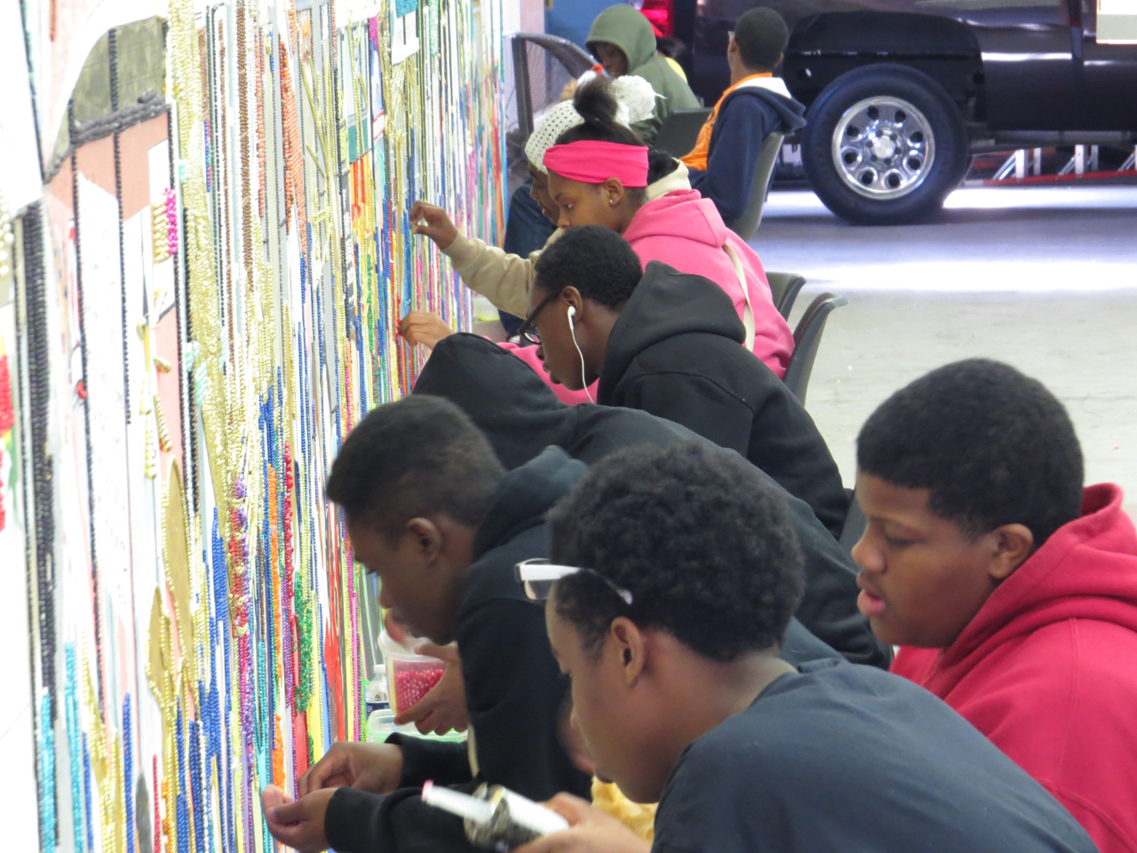 Students from Gary, Indiana working on the weekends at the Gary Career Center