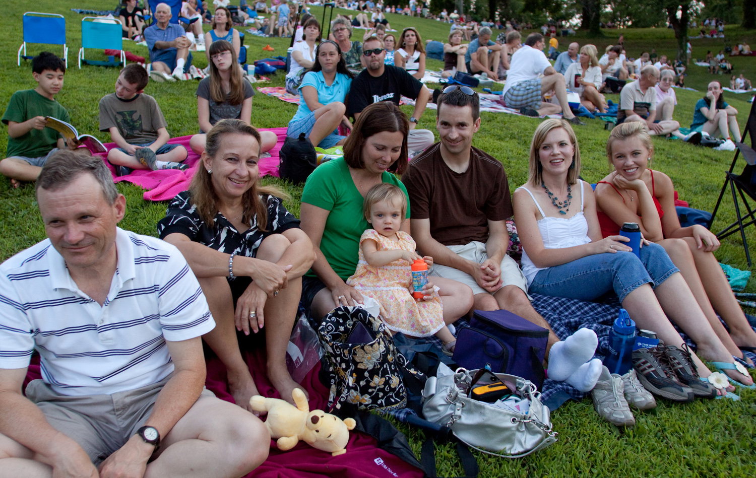 Each summer families gather for KSO concerts in Devou Park to create memories and for some multi-generational fun.