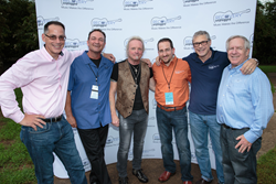 From left to right: Rob Harrison, Paul Pellinger, Joey Kramer, Andrew Sossin, Marshall Geisser, Bob Sossin