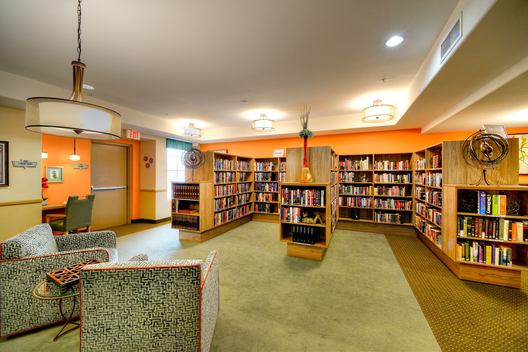 Community libraries help residents transition to senior living communities by allowing residents to keep and share their favorite books.