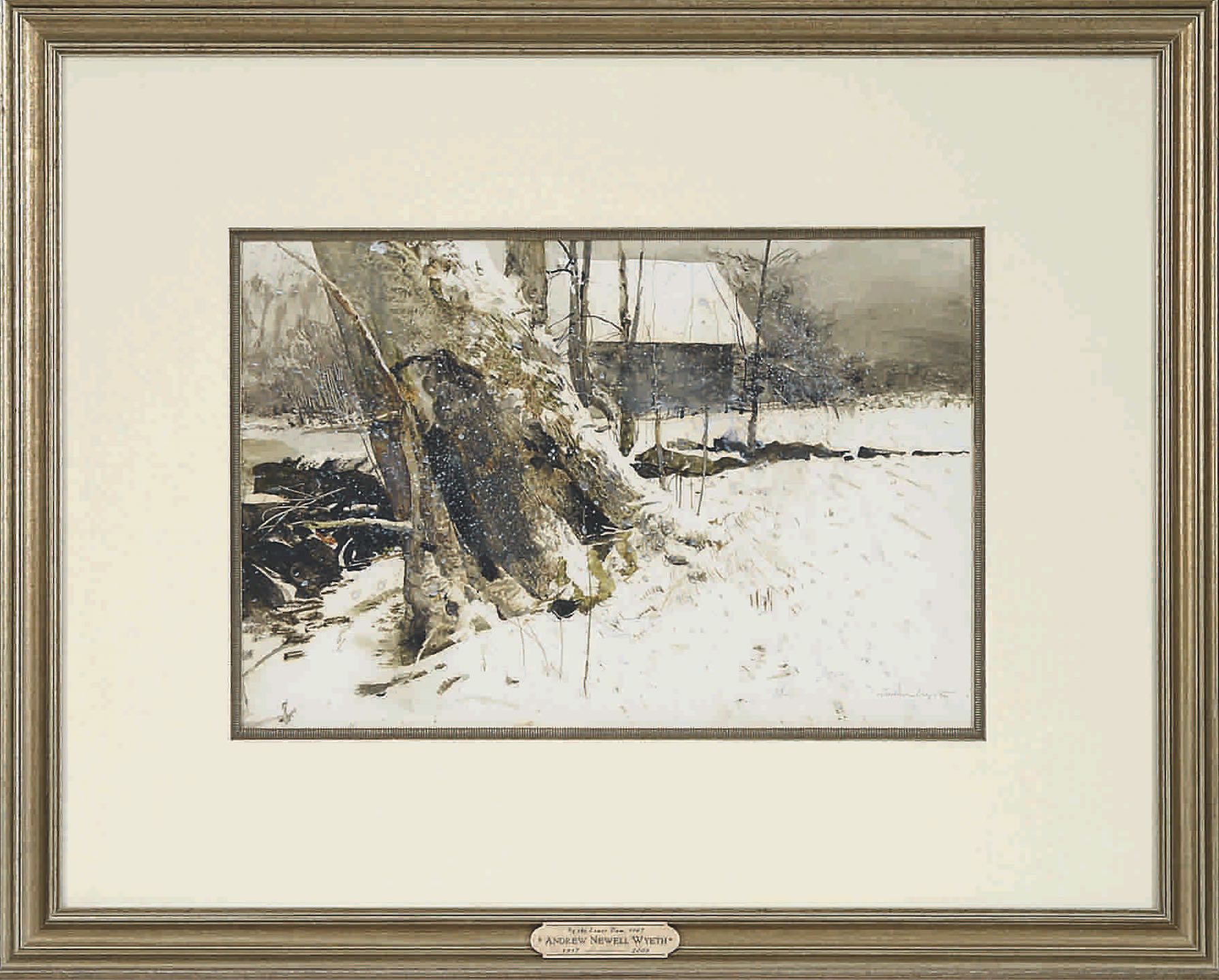 Andrew Newell Wyeth's "By The Lower Dam, 1967" Realized $79,988.