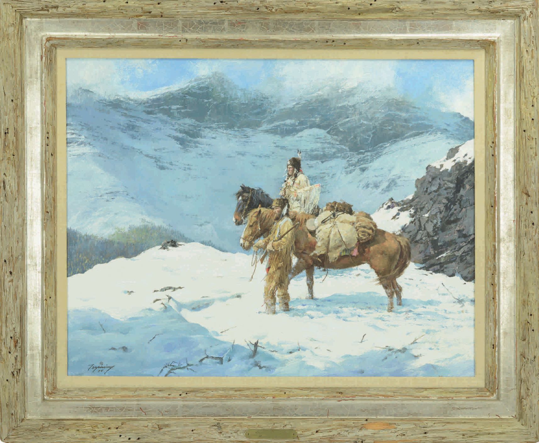 Howard A. Terpning's "Spring Came Early" Realized $94,800.