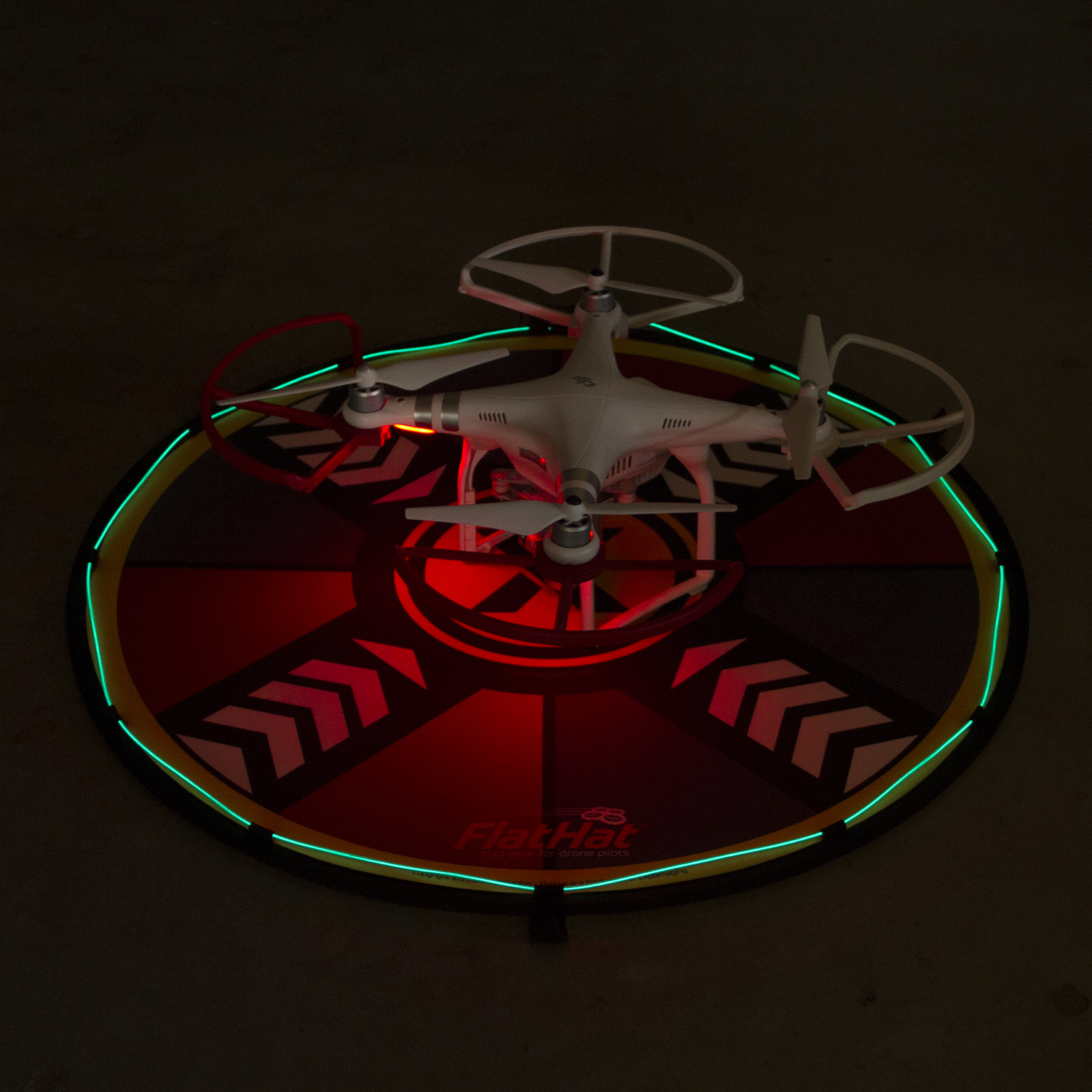 32" FlatHat Collapsible Drone Pad with LIghting Kit