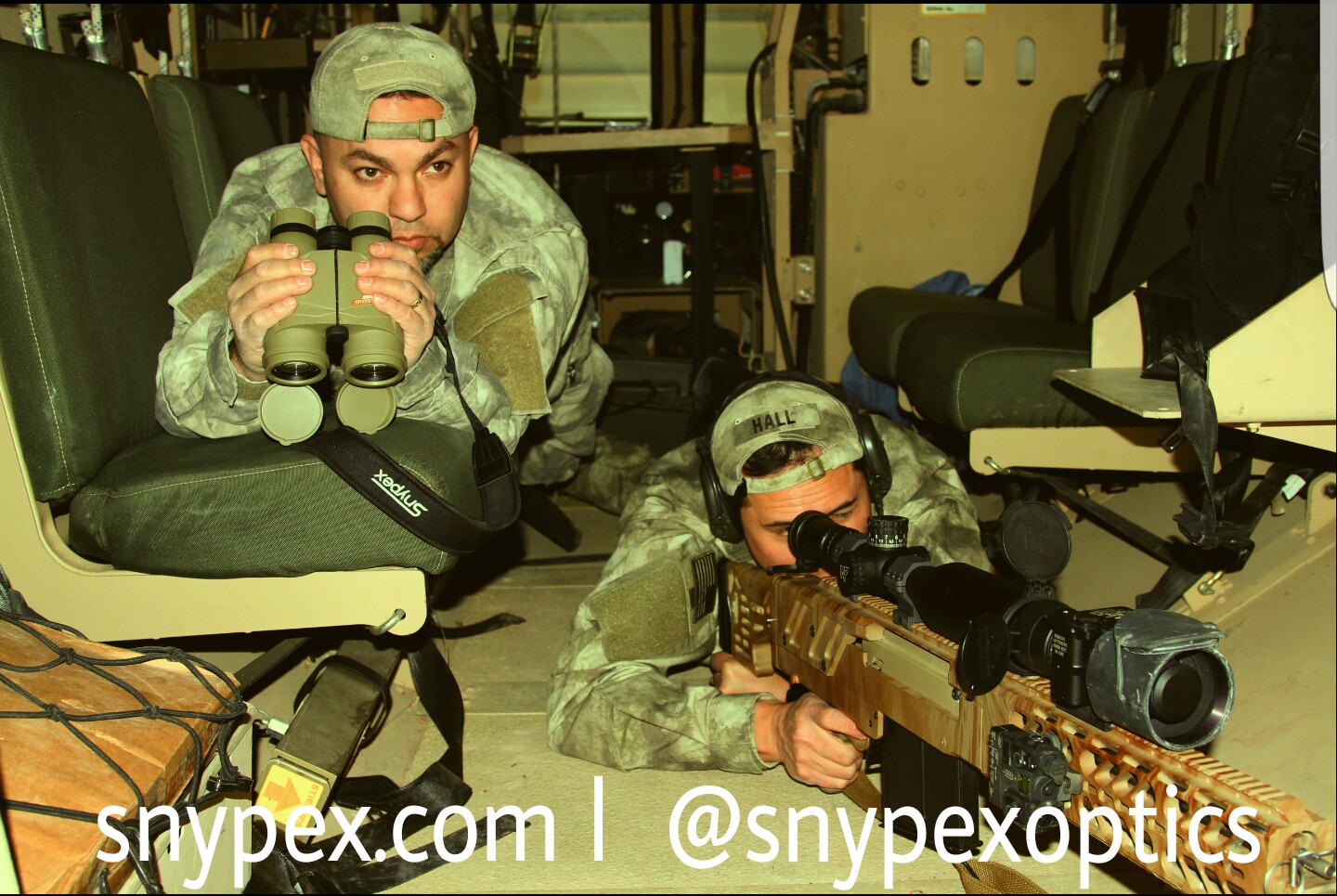Lt. Blaine Hall & Sgt Ted Valerio -SNYPEX 8X42 LRF- Military & Tactical Laser Rangefinder Binoculars