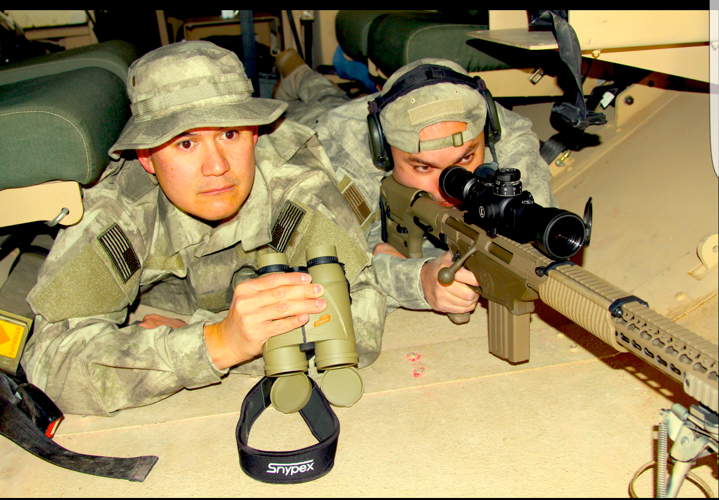 S.W.A.T Team Using SNYPEX  Knight Laser Rangefiinder 8x42 Binoculars