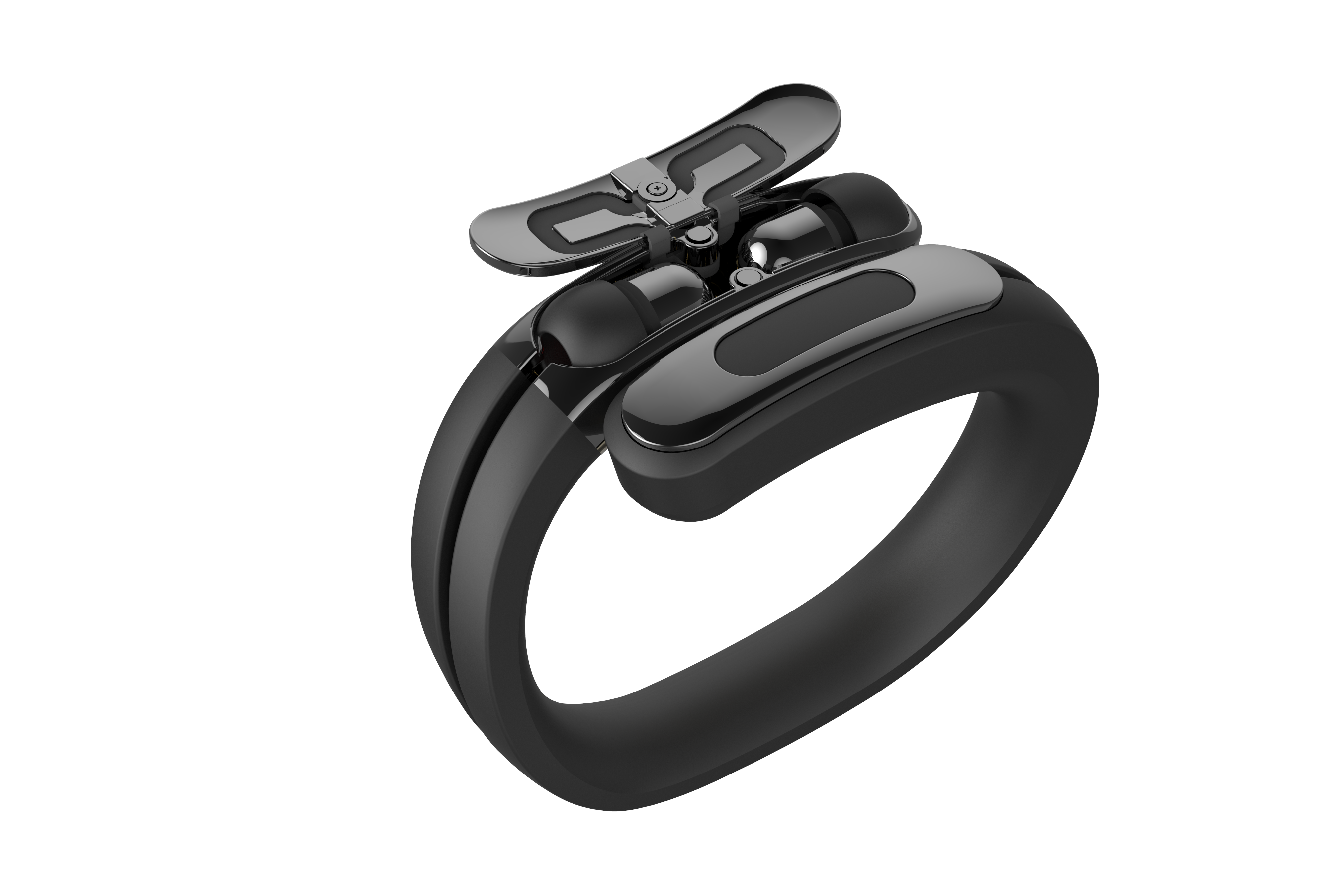 Helix Cuff: Fashion Wearable with Wireless Bluetooth Earbuds