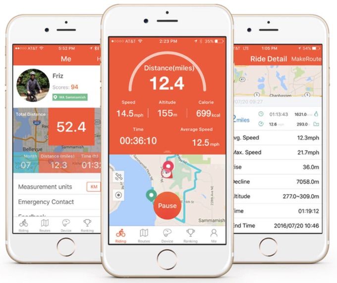 Riders can download the Coros LINX smart cycling helmet iOS or Android app to manage GPS ride details, stats, routes, voice navigation and voice data.