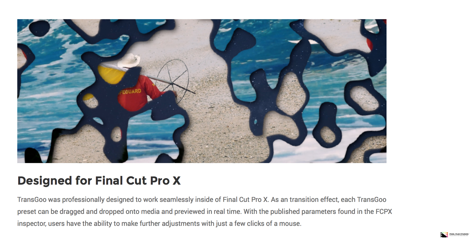 TransGoo - Pixel Film Studios - Final Cut Pro X Plugin