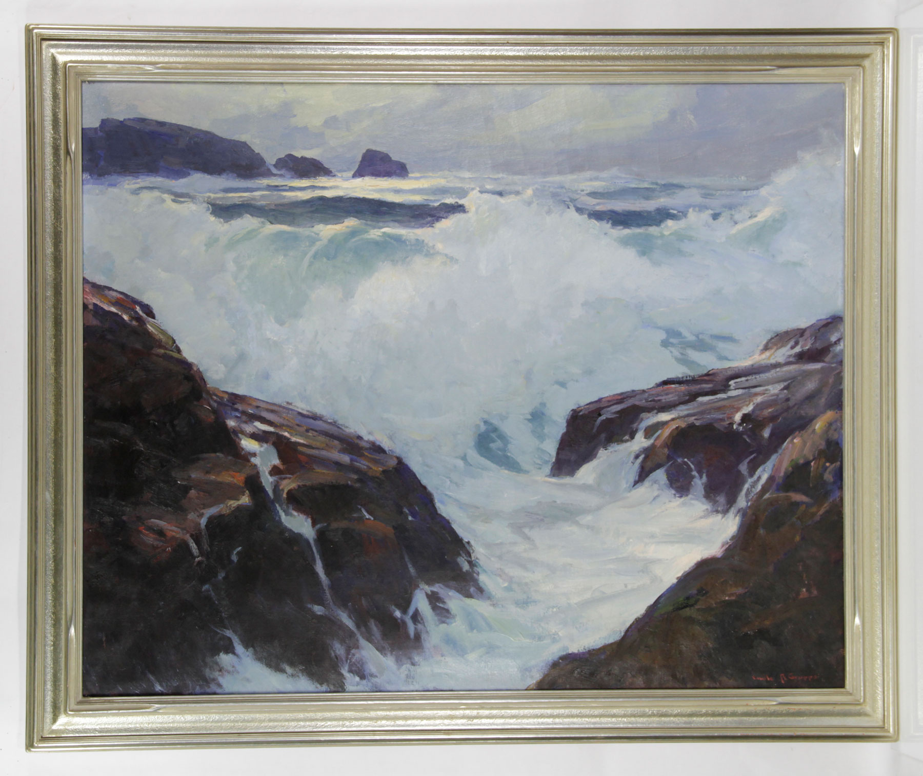 Emile Gruppe, Bass Rocks, Gloucester, Oil on Canvas