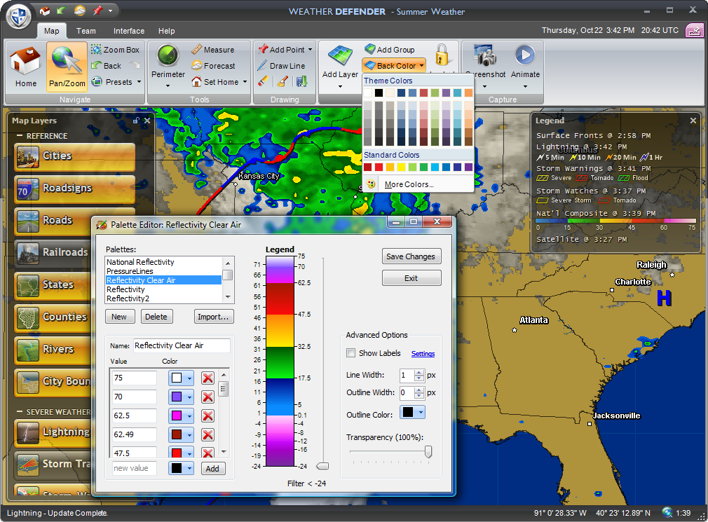 The weather alerts software is user-friendly and feature-rich, providing up-to-the-second data.