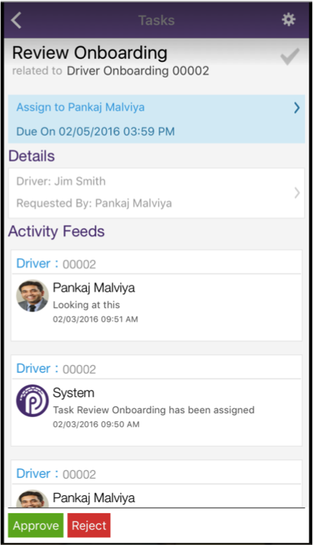 mobile field task notifications