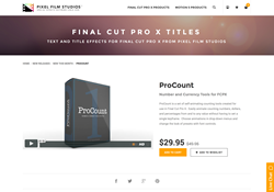 FCPX - ProCount - Pixel Film Studios Plugin