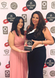 Maria Chronopoulou (left) and CEO Maria Avgitidis (right) celebrate their US Dating Award win.