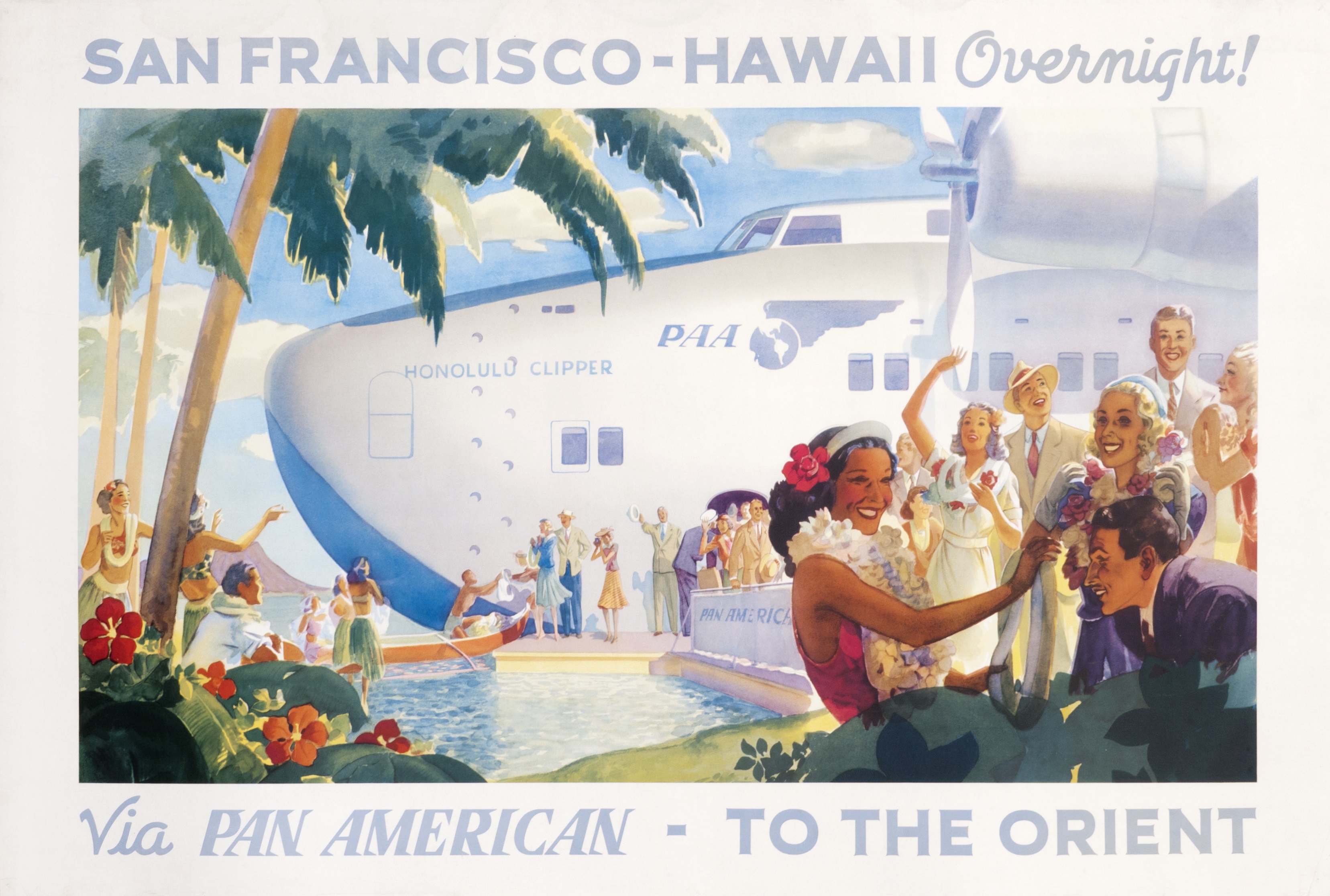 San Francisco - Hawaii Overnight via Pan American, PG Lawler, c. 1939