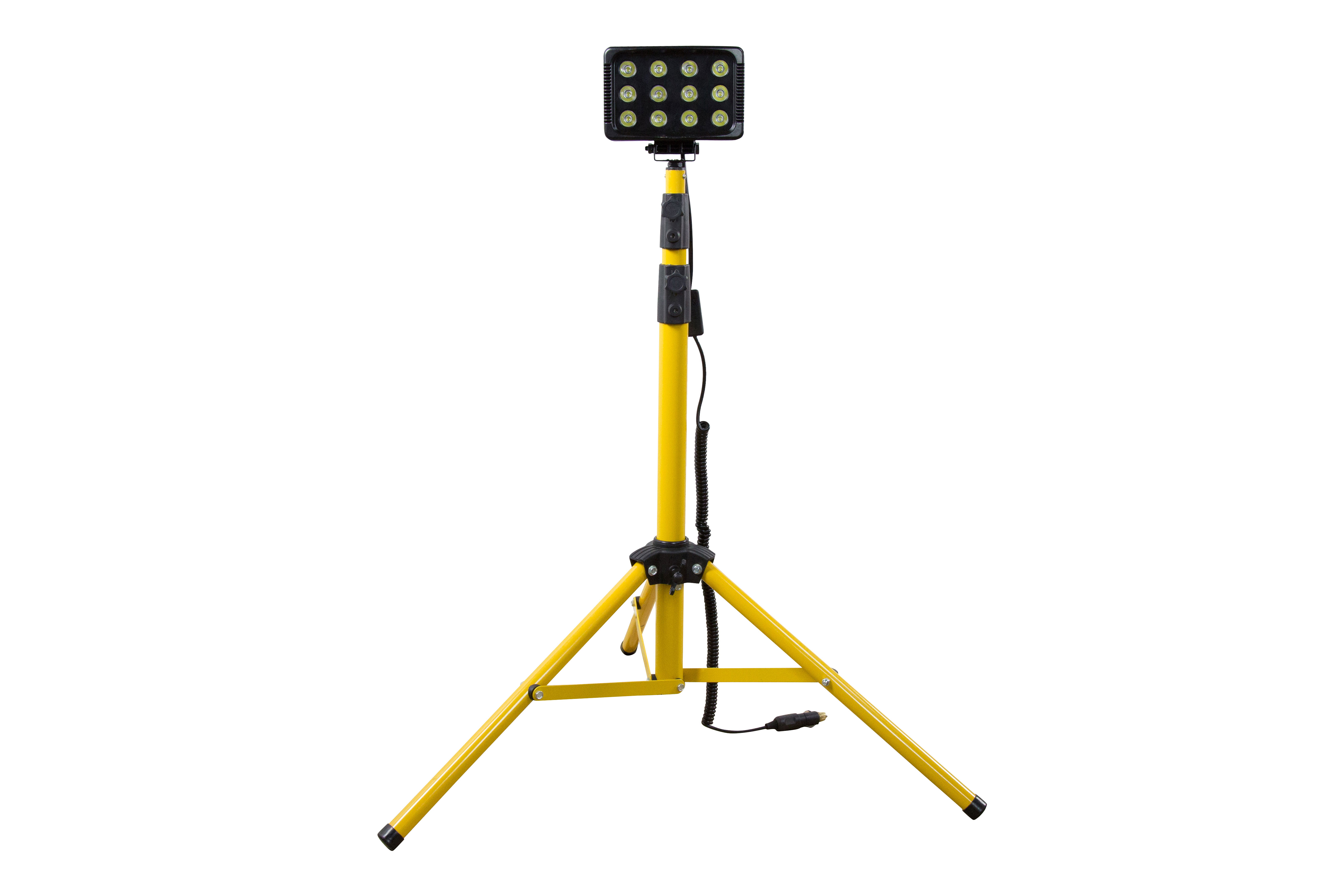 Portable LED Light Tower with Rechargeable Battery Pack