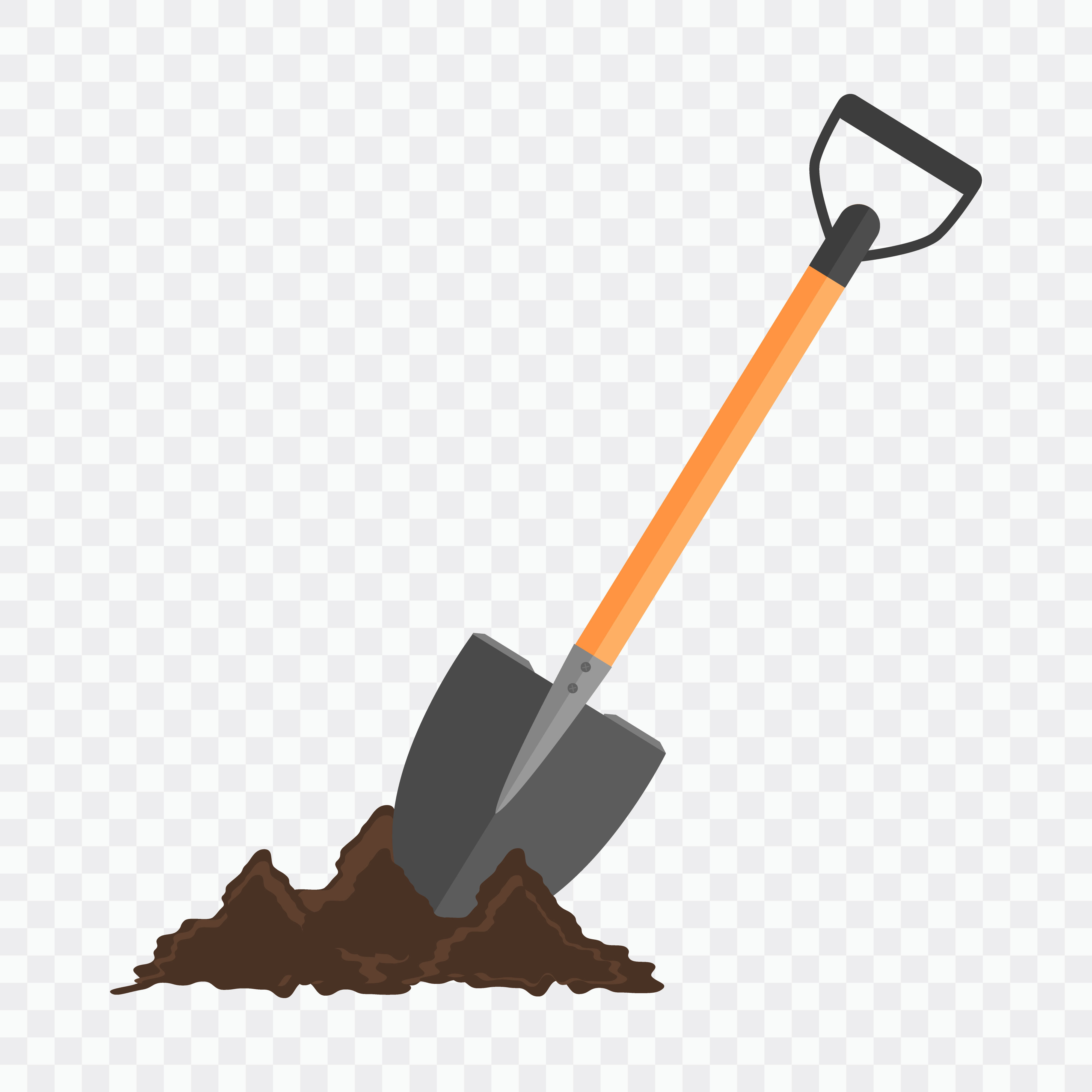 Копать землю лопатой