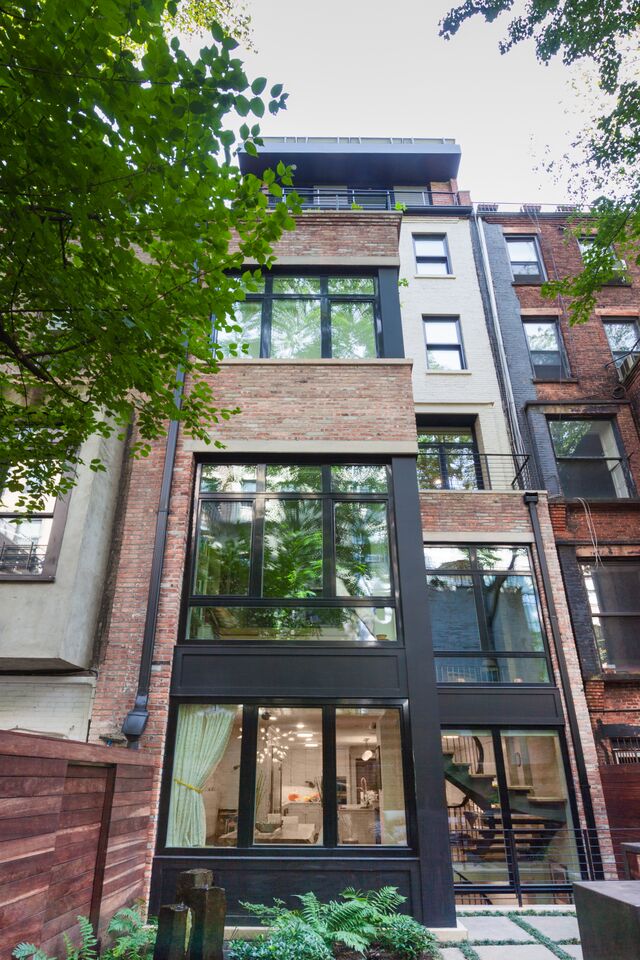 Rear Exterior View of Manhattan's First Certified Passive House Building