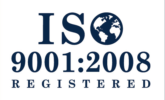 ISO 9001 2008 Registered with Design