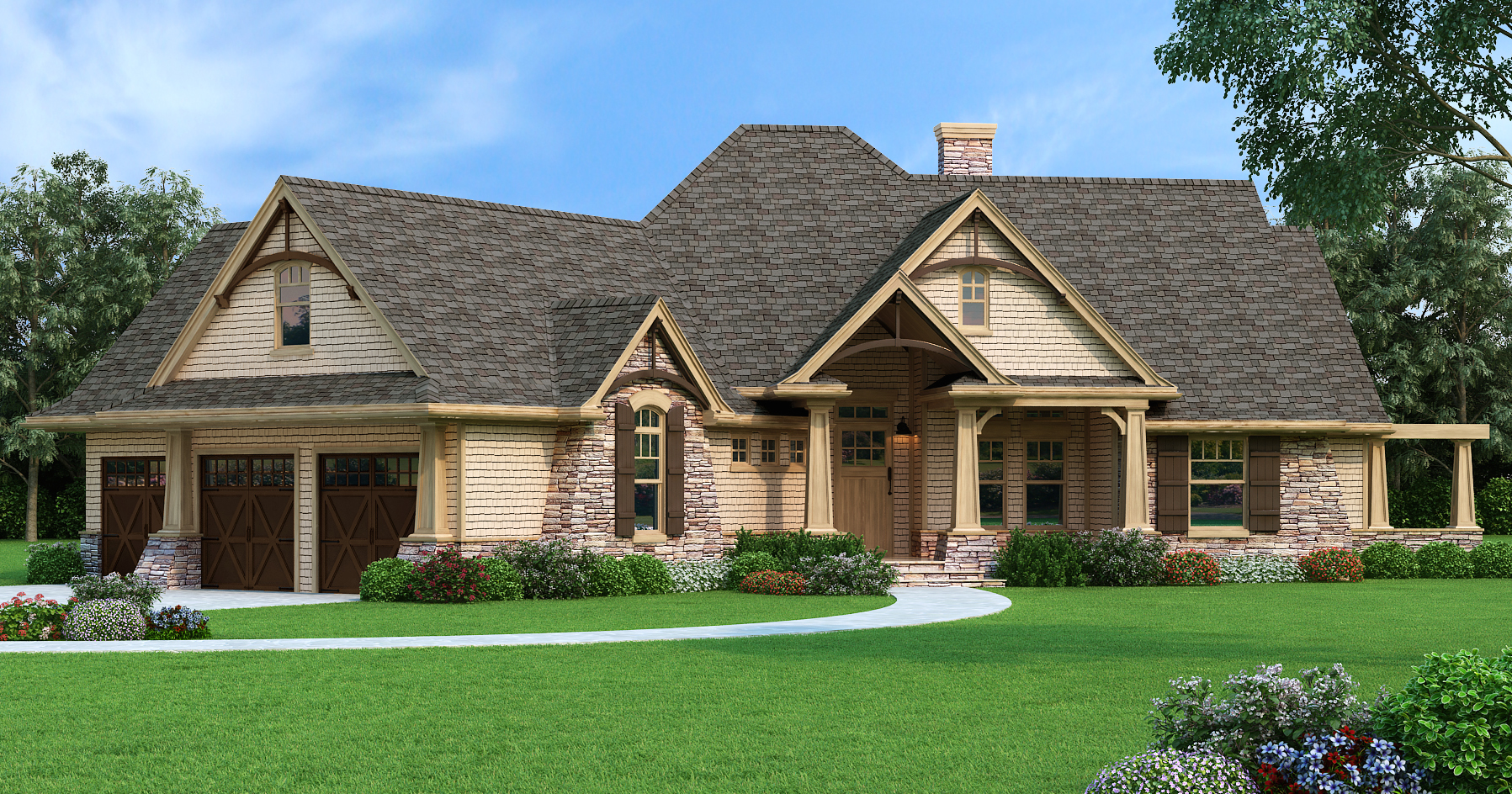 THD-7878: Vita di Lusso is the luxury version of House Plan 1895