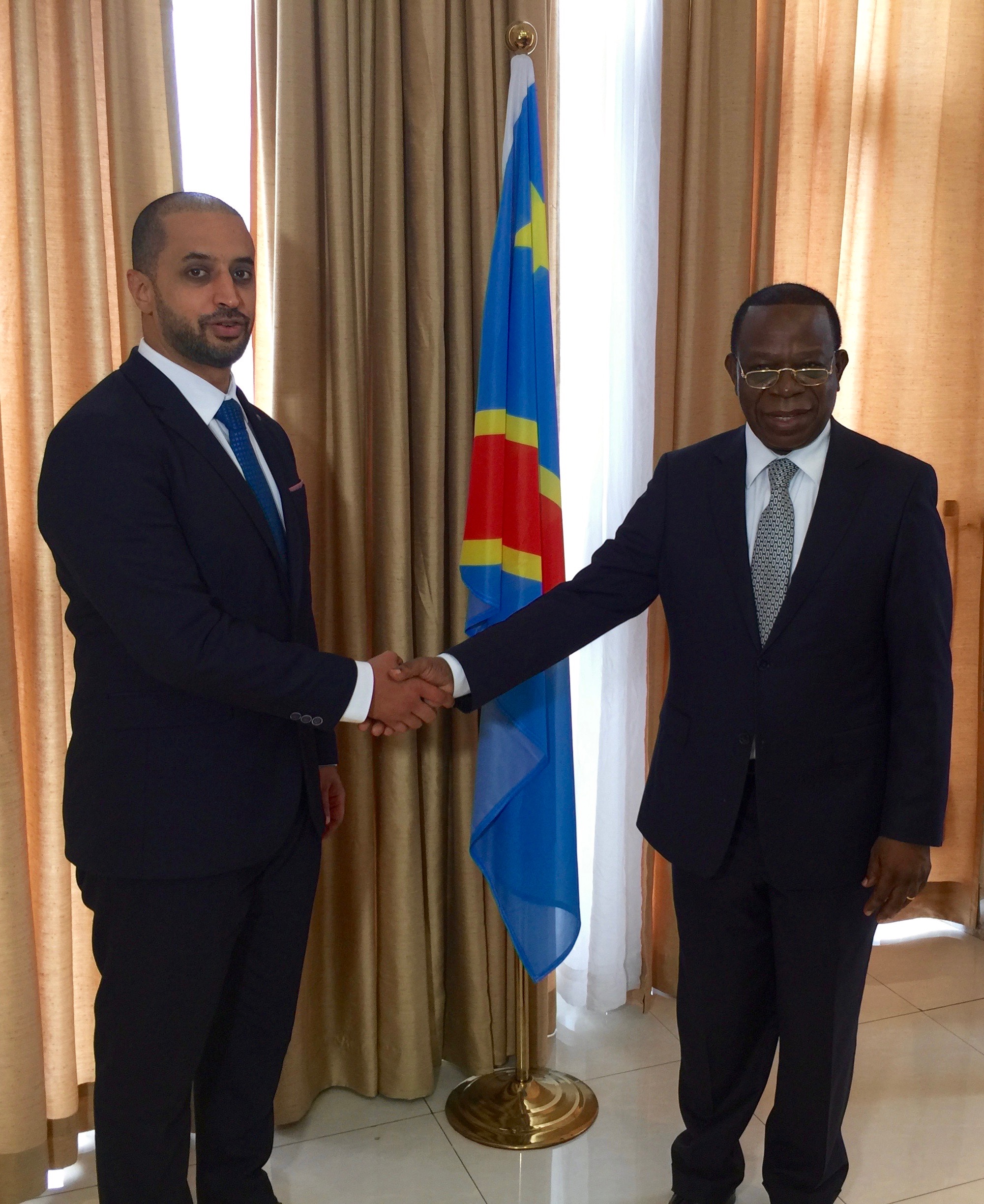 KP Chair Ahmed Bin Sulayem with DRC Minister of Economy H.E. Bahati Lukwebo Modeste