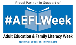 National Adult Education and Family Literacy Week is September 26–October 1 .