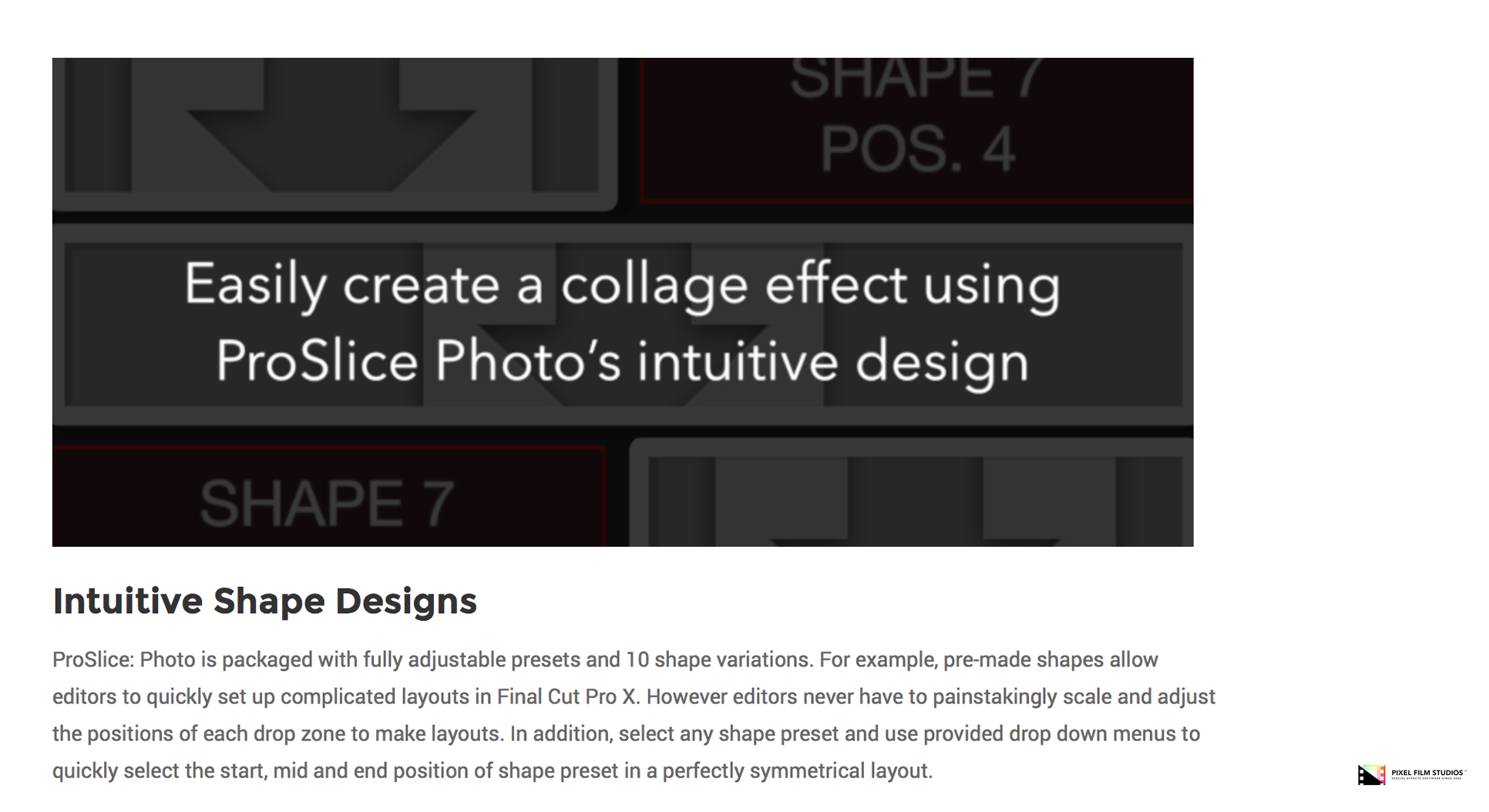 ProSlice Photo - Pixel Film Studios Plugin - FCPX