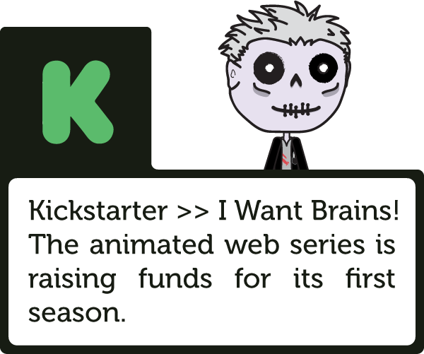 Kickstarter Logo I Want Brains