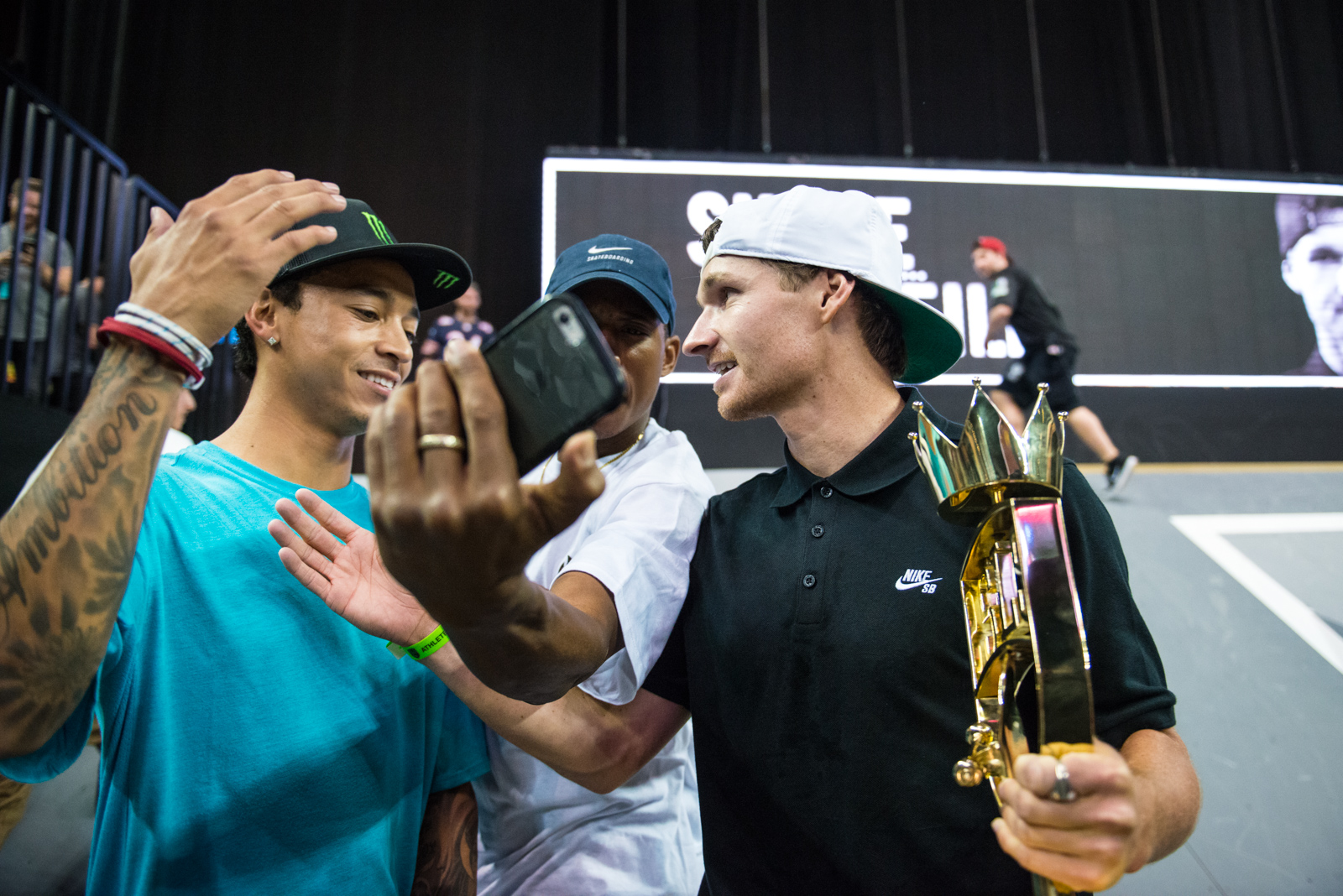 Monster Energy's Nyjah Huston Takes 2nd Place and Shane O'Neill Takes 1st Place at the SLS Nike SB Super Crown World Championship in Los Angeles