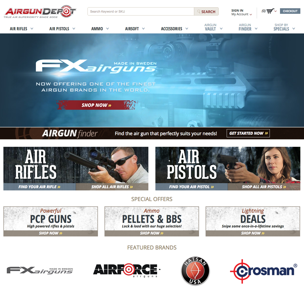 Airgun Depot Home Page