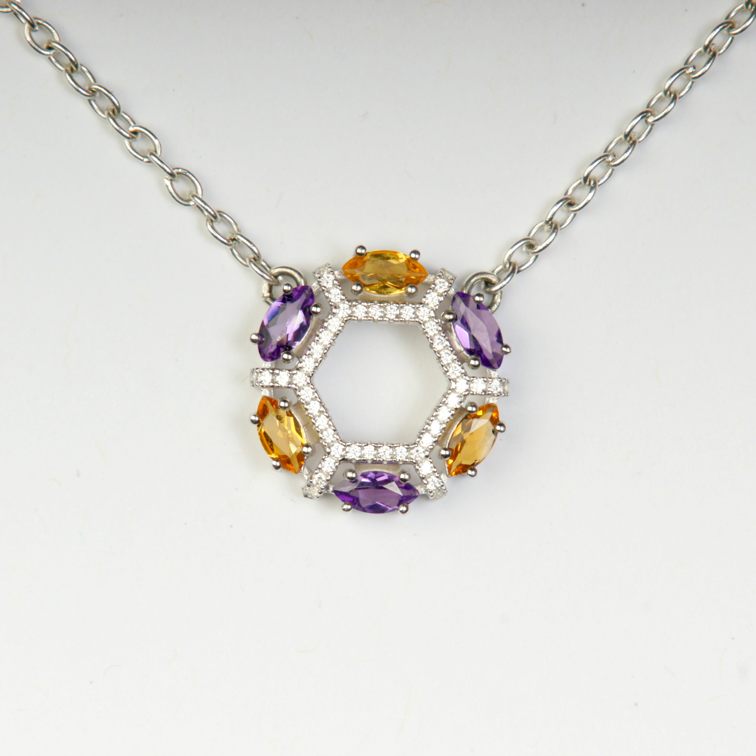 Lakers Inspired Aim High Floating Necklace by Viyari Sport