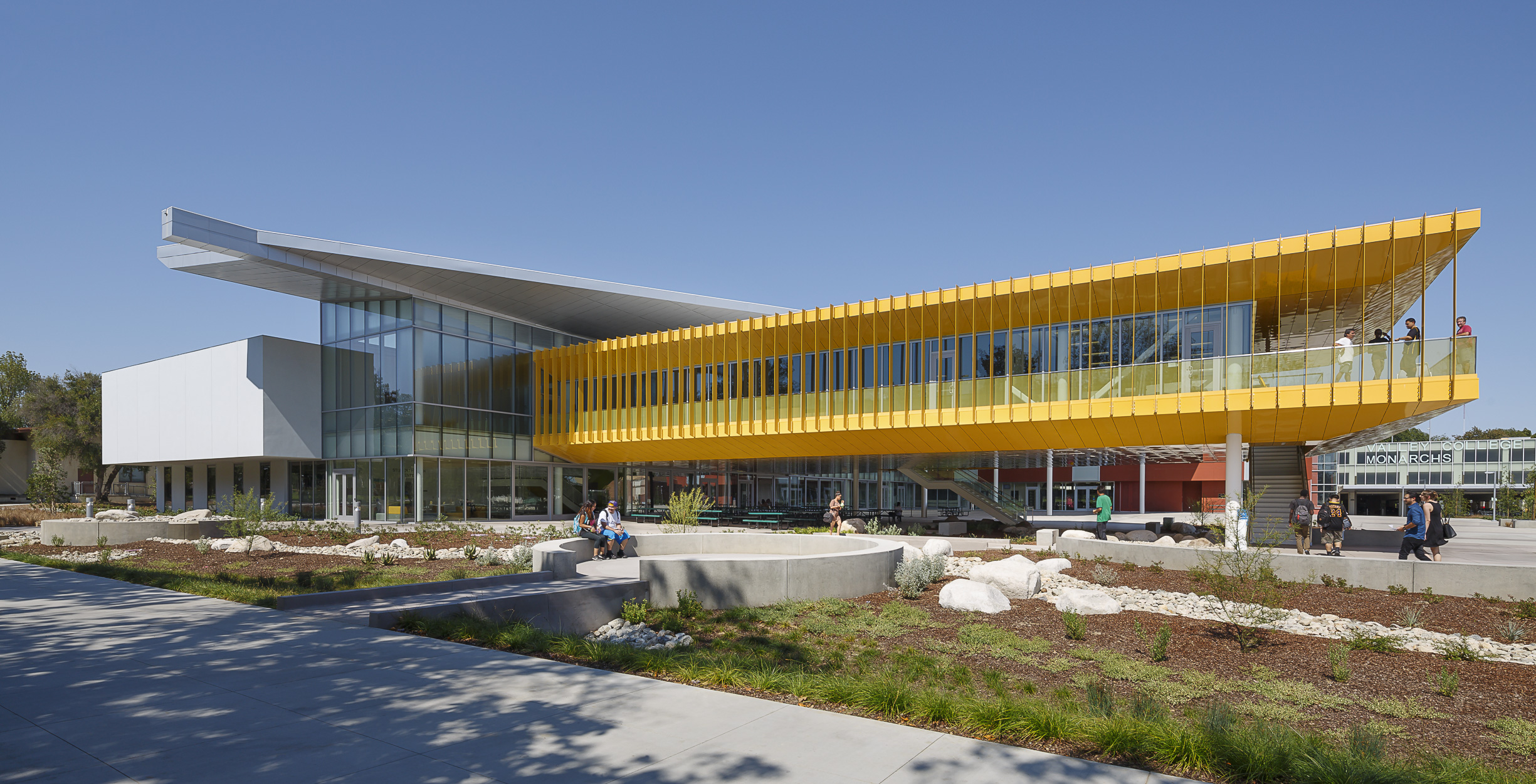 Los Angeles Valley College’s Monarch Student Center received an Award of Merit and a Committee on the Environment (COTE) Award.