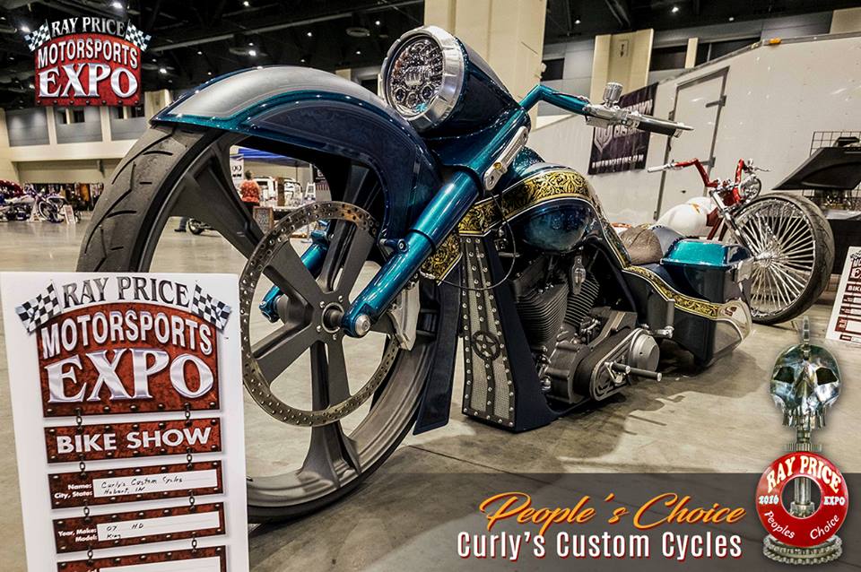 Curly's Custom Cycles won "People's Choice" at the Ray Price Capital City Bikefest & Motorsports Expo in Raleigh, N.C.