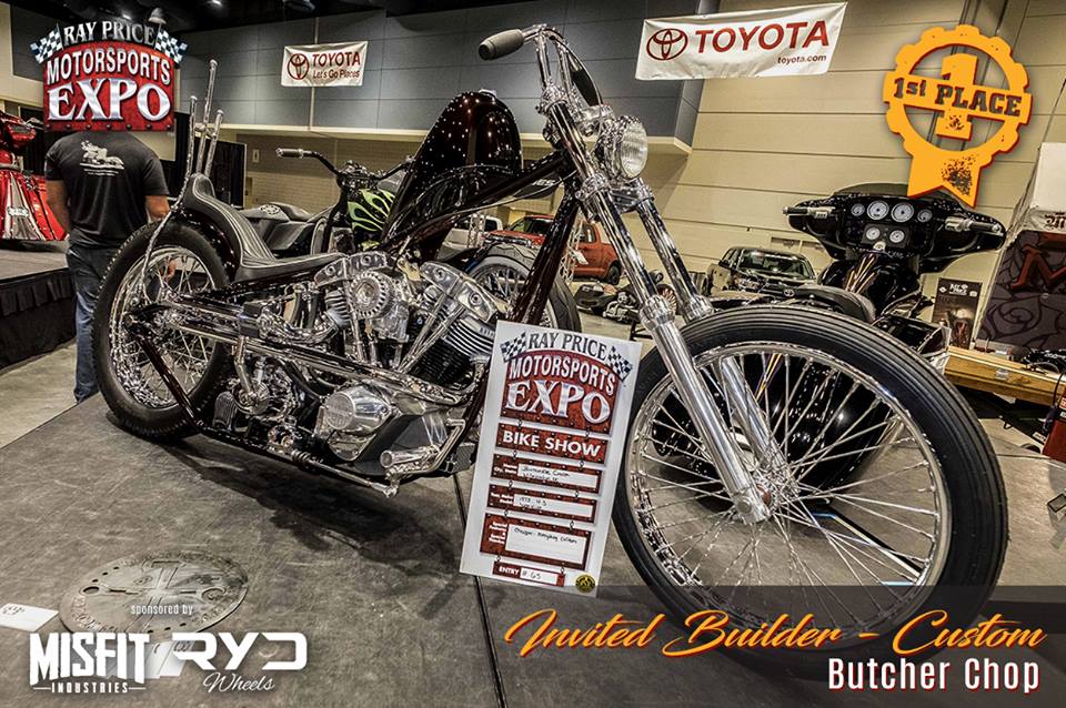 Butcher Chop won the “Invited Builder - Custom” award at the Ray Price Capital City Bikefest &Motorsports Expo in Raleigh, N.C.