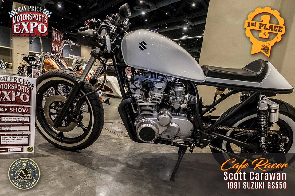 Scott Carawan won the "Cafe Racer" award at the Ray Price Capital Bikefest & Motorsports Expo in Raleigh, N.C.